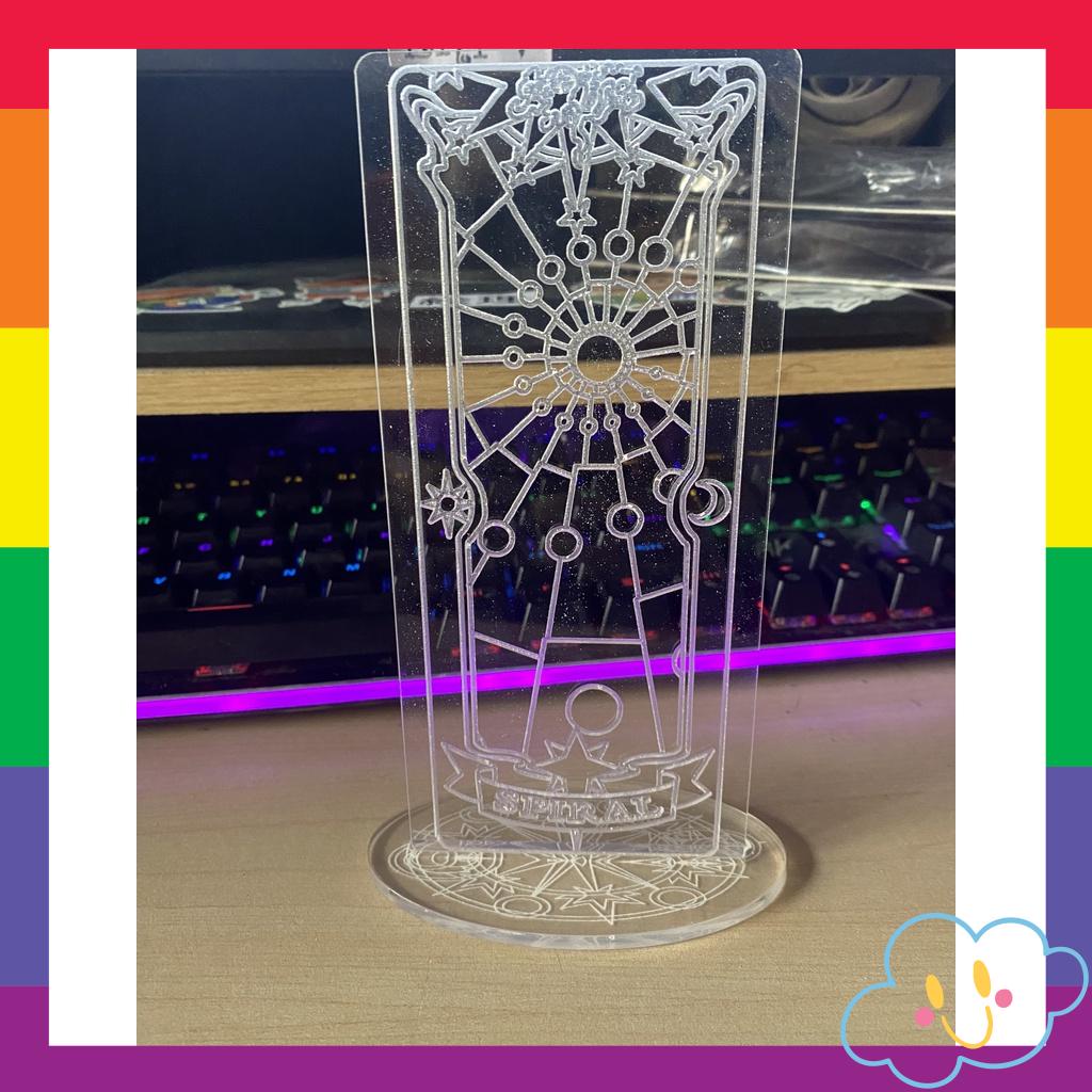 Tấm Mica Sakura Clear Card - Mặt Sau -Vàng