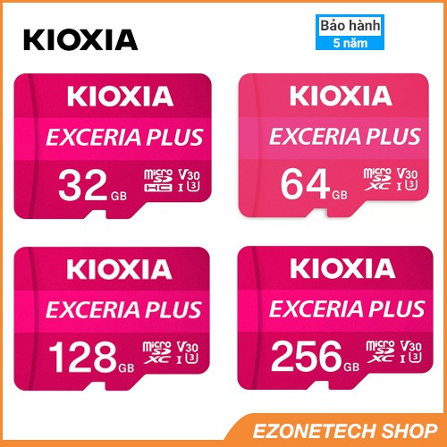 Thẻ Nhớ MicroSD Kioxia Plus 4K Video Tốc Độ 100MB/s Chính Hãng