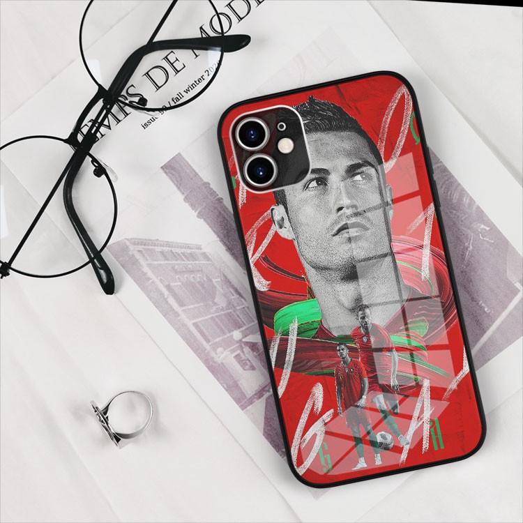 Ốp kính cường lực CR7 C.Ronaldo siêu nhân Cực Cute cho tất cả các đời Iphone năm 2021 OK-FOO2001019