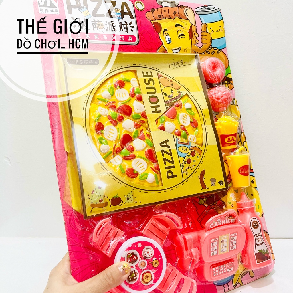 [HOT] Vỉ đồ chơi pánh piza siêu dễ thương dành cho bé yêu thích bày bàn tiệc.