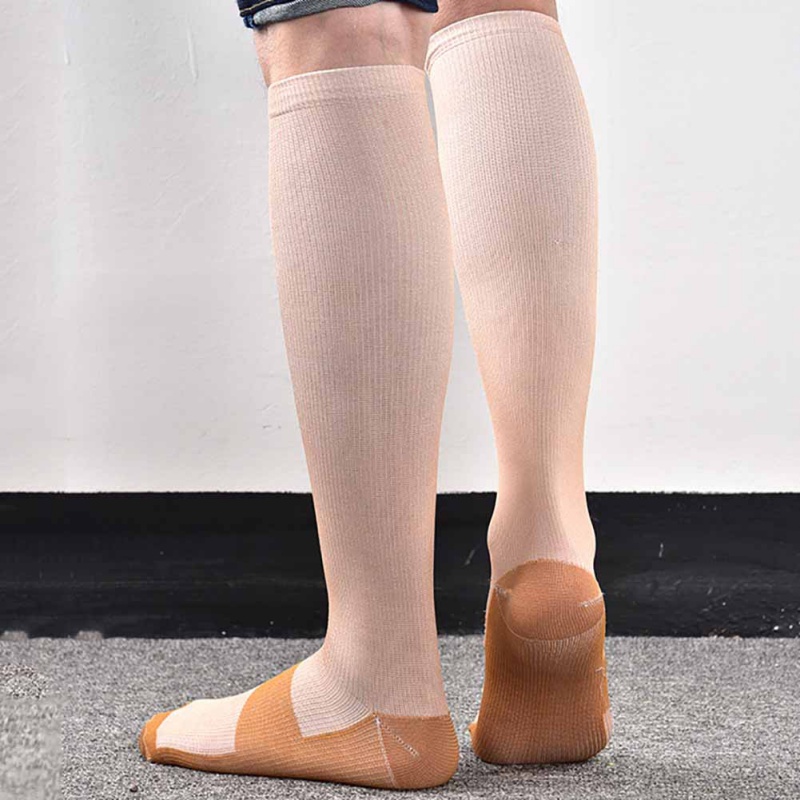 Set 3 Đôi Vớ Nén Bằng Đồng Chống Đau Giảm Mệt Mỏi Màu Đen