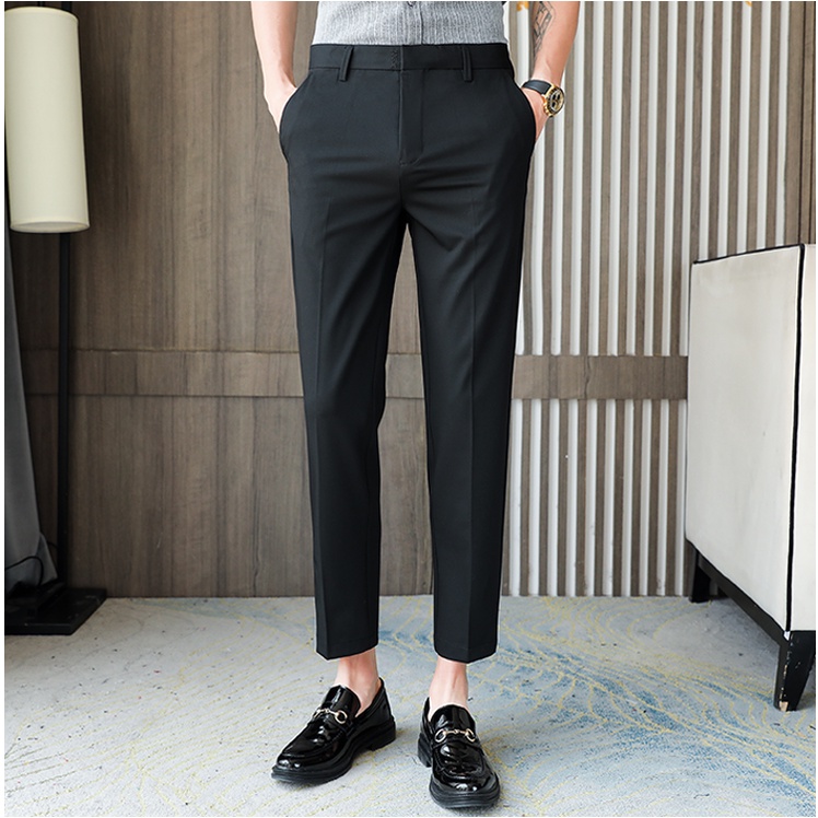 Quần âu nam hàn quốc dáng baggy suông,Quần âu nam hàn quốc HÀNG CAO CẤP vải chống nhăn không xù