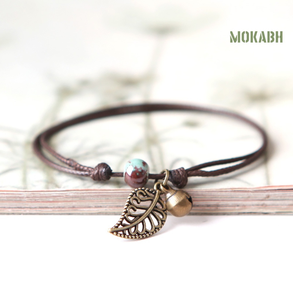 Vòng Đeo Tay Chuỗi Hạt Gốm Phong Cách Vintage Thời Trang Cho Nữ