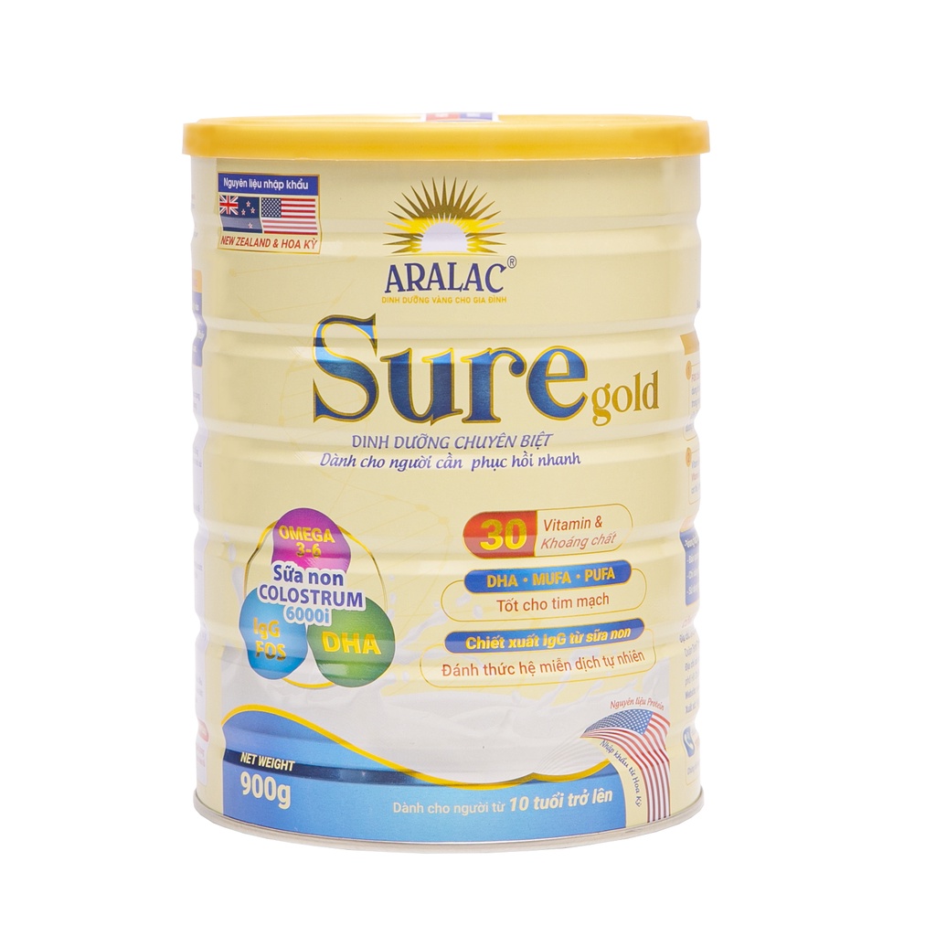 Sữa Sure 900gr- Dinh dưỡng cho người bệnh. Giúp phục hồi sức khỏe nhanh chóng