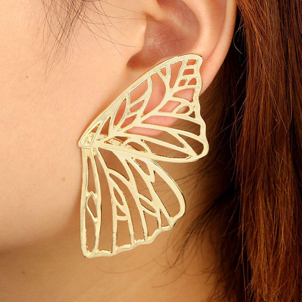 BORAG Bông Tai Hợp Kim Kẽm Hình Bướm Phong Cách Boho