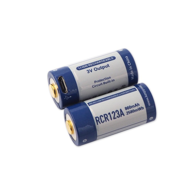[P74] Pin sạc Keeppower P1634U1 RCR123A 16340 3V 860mAh USB