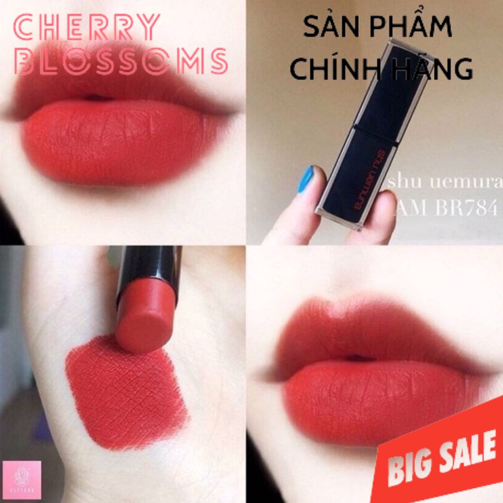 Son shu uemura vỏ đen đủ màu nội địa nhật chuẩn auth đầy đủ số đủ màu #CHERRY