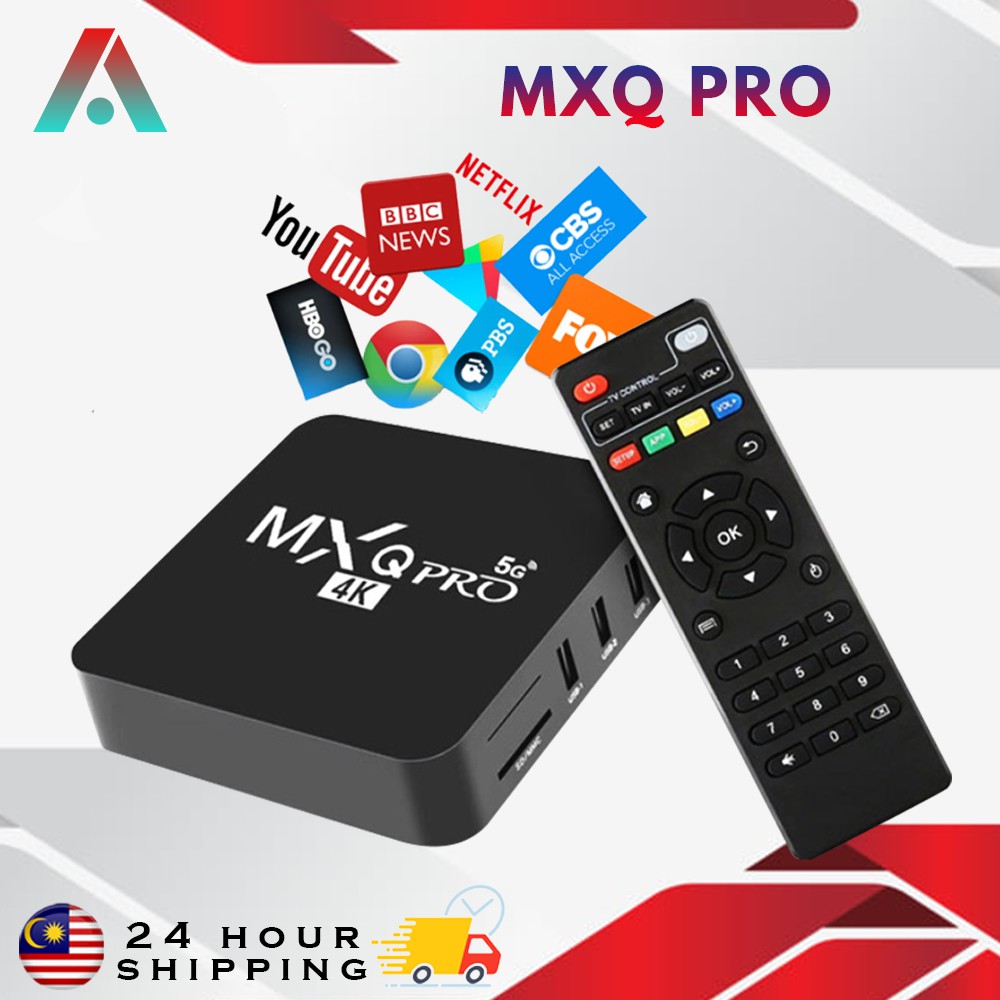 Tv Box Mxq Pro 4k 2 + 16gb Rk3229 Lõi Tứ Android 9.0 Và Phụ Kiện