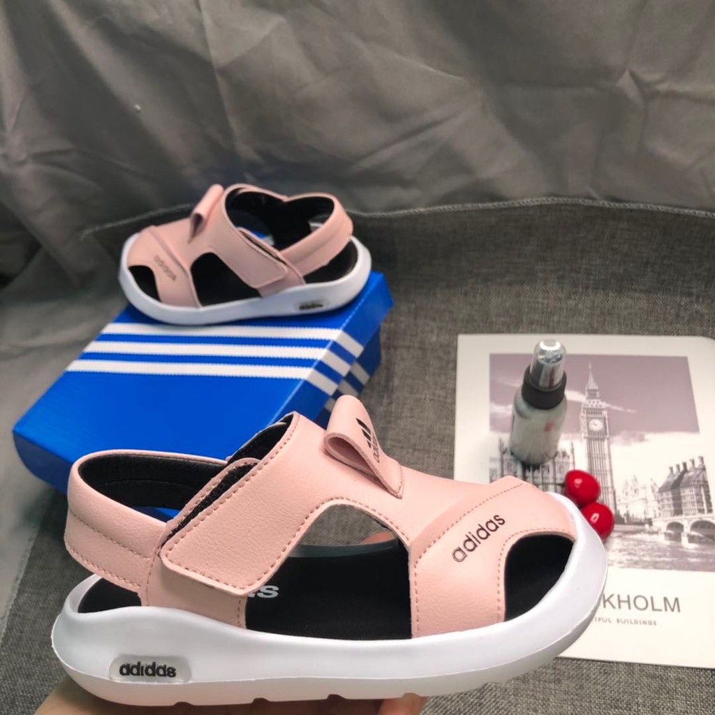 ADIDAS 187*hàng Có Sẵn * Sandal Mềm Mại Chống Trượt Chống Mài Mòn Dễ Phối Đồ Cho Bé Trai Và Bé Gái