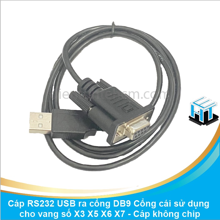 Cáp RS232 USB ra cổng DB9 Cổng cái sử dụng cho vang số X3 X5 X6 X7 - Cáp không chip