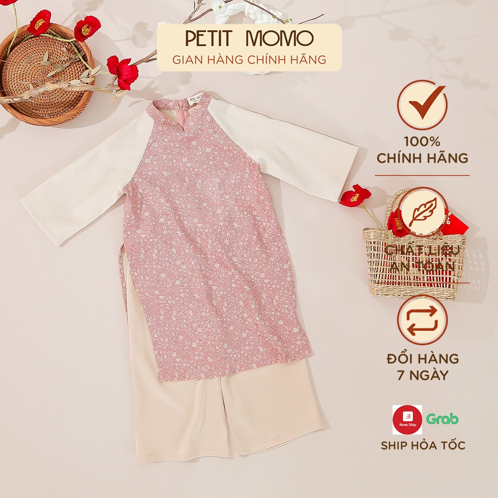 Bộ Áo Dài Hoa Nhí Phối Tay Cho Bé Gái (16 tuổi) PETIT MOMO P0187/P0188