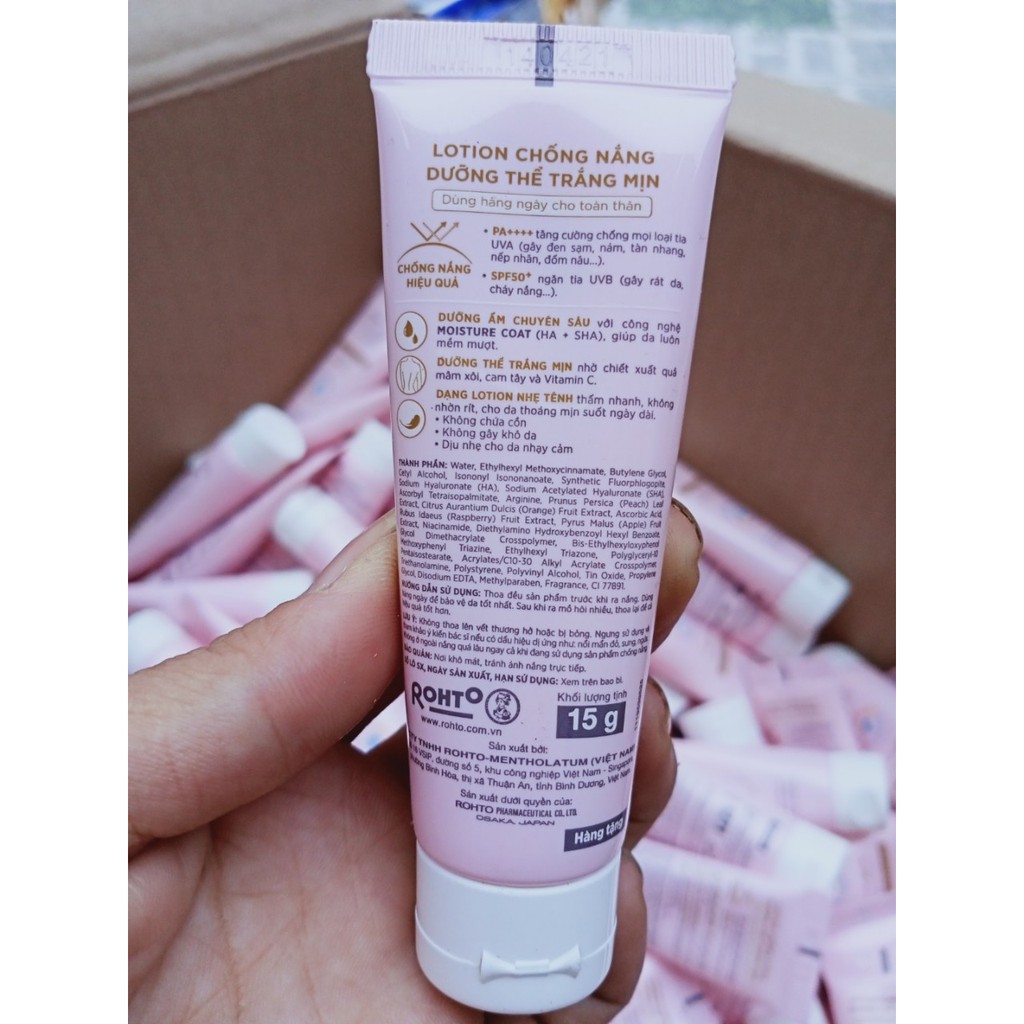 Kem chống nắng dưỡng thể trắng mịn Sunplay Skin Aqua UV Body Whitening Lotion &Cooling LotionSPF 50+ PA++++,15g | BigBuy360 - bigbuy360.vn