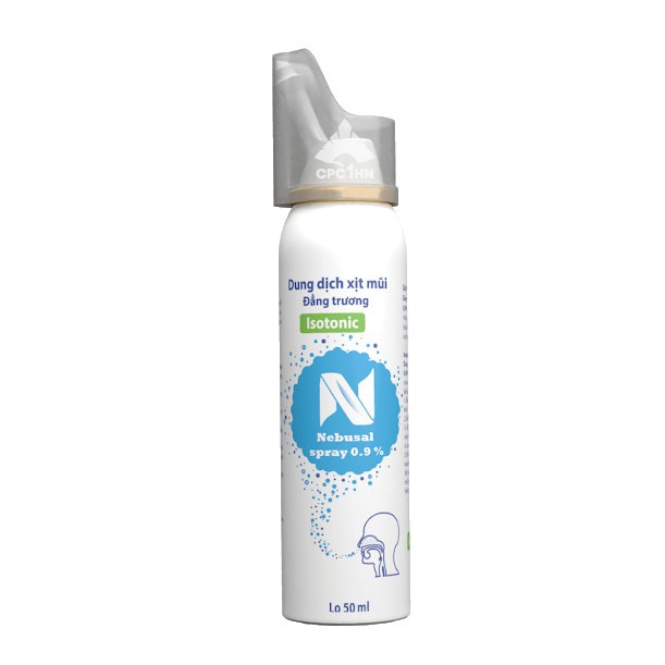 DUNG DỊCH NƯỚC MUỐI NEBUSAL SPRAY 0,9% CPC1HN Làm Sạch Mũi 50ml