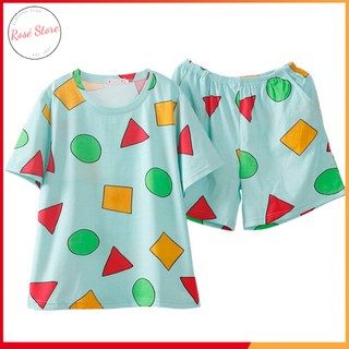 Đồ Bộ Nữ Cộc Tay Set Đồ Nữ Ngủ Ba Lỗ Form Rộng Bộ Mặc Nhà Dễ Thương Chất Thun Cotton Siêu Mát BTTL105