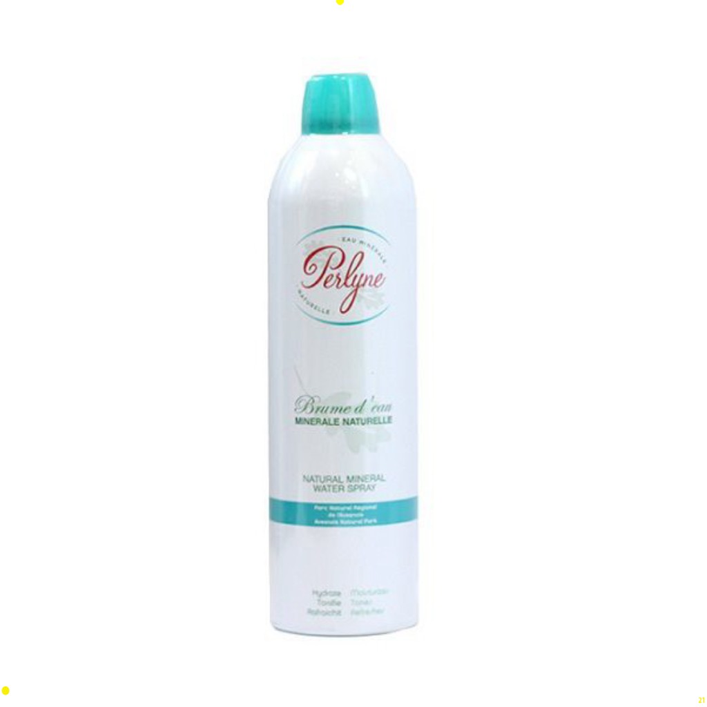 Xịt khoáng nền giữ lớp trang điểm khóa phấn, xịt dưỡng da giàu khoáng chất perlyne natural mineral water spray MEL