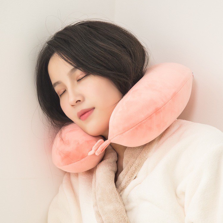 Gối Chữ U Chất Liệu Cao Su Non Cao Cấp Cho Dân Văn Phòng, Du Lịch