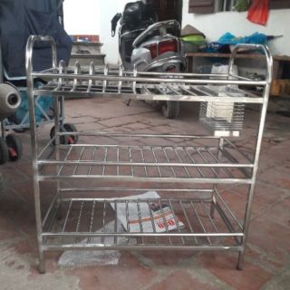 (thanh lý xả kho sỉ) Trạn bát inox kèm ống đũa cao cấp (3t 50cm và 60cm)