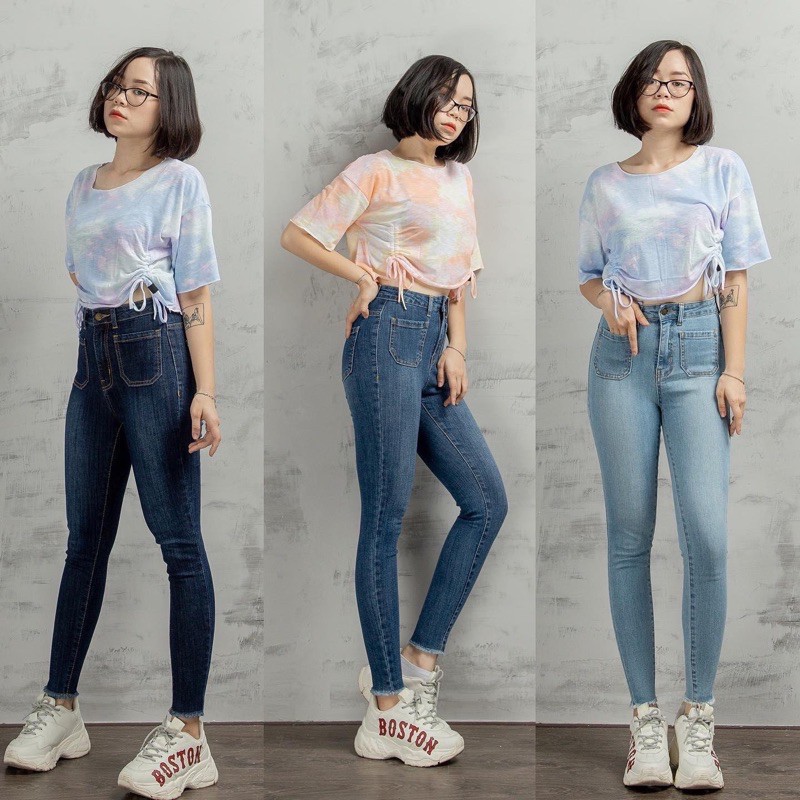 Quần Skinny Lai Tua VNXK