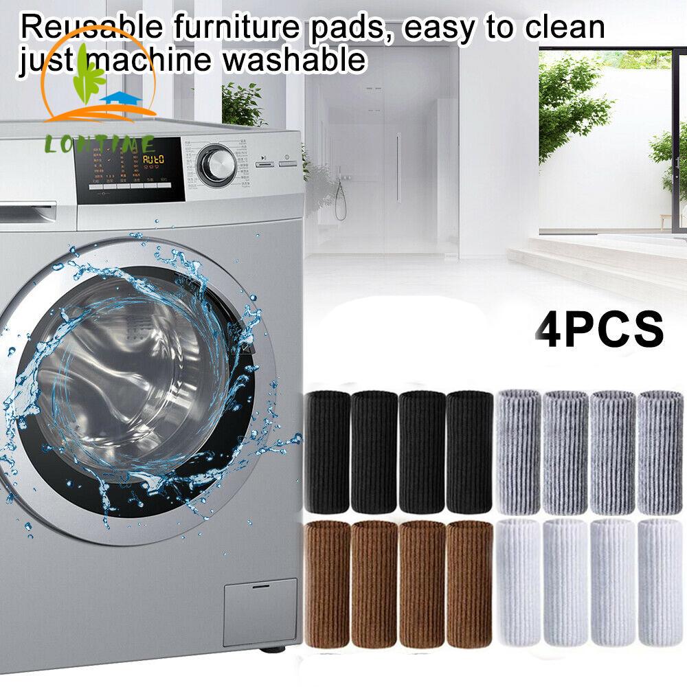 Set 4 Vỏ Bọc Chân Ghế Chống Trượt Bằng Polyester Nhiều Màu Dễ Thương