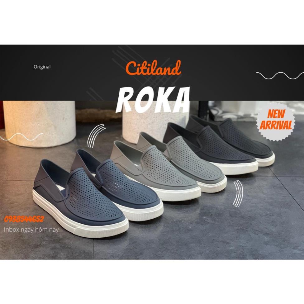 HX Giày Cross Nam Citilane Roka Slip On Chính Hãng,giày lười nam, chất liệu nhựa đi mưa.