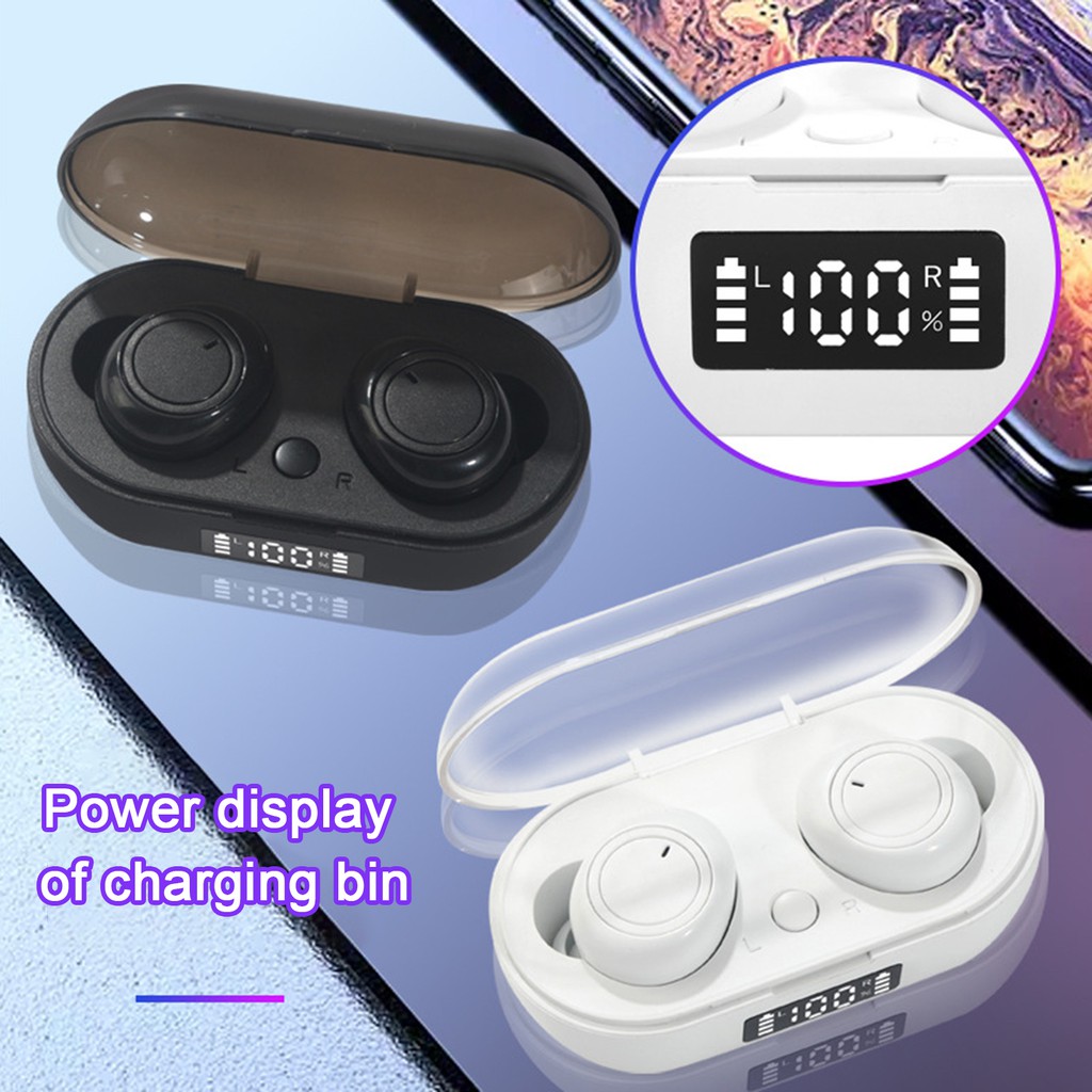 Tai Nghe Bluetooth 5.0 Hel + S100 Tws Mini Kèm Hộp Sạc