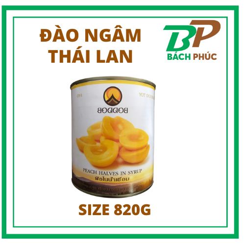 Đào Ngâm Thái Lan 820g - Nguyên Liệu Pha Chế Trà Đào - Kho Pha Chế Bách Phúc - Bách hóa Bách Phúc Đà Nẵng 2