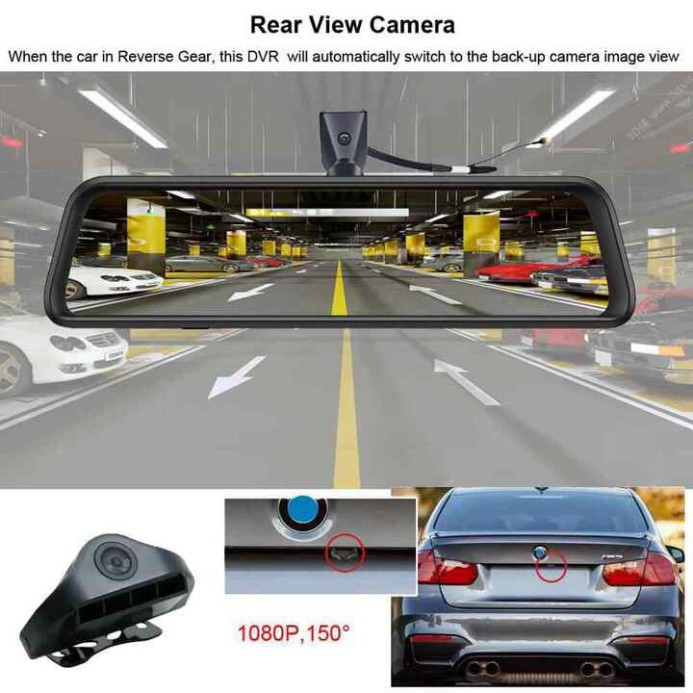 Sản Phẩm Camera hành trình 360 độ gắn gương ô tô cao cấp  thương hiệu Whexune - K960 (Bảo hành 12 tháng) .