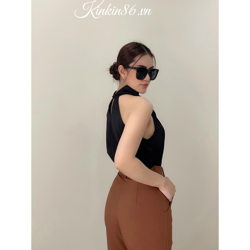 Áo Yếm Nơ Lụa hàng thiết kế sang trọng 👚 Áo Lụa Yếm tằm loại 1 không nhăn nhàu hottrend 2021