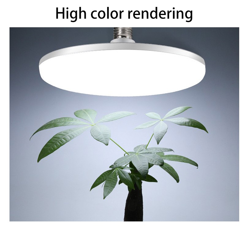 Bóng đèn LED BSFD Đui xoáy tròn đĩa bay UFO màu trắng tiết kiệm điện Công suất 18W 24W 36W 50W Ánh sáng trắng