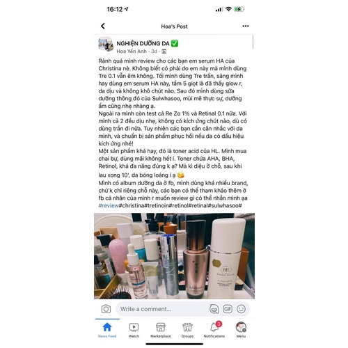 Serum dưỡng da Christina HA