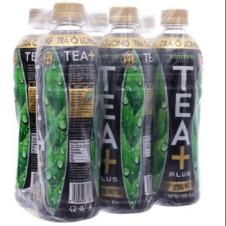 Lốc 6 chai Trà ô long tea+plus 455ml và 350ml
