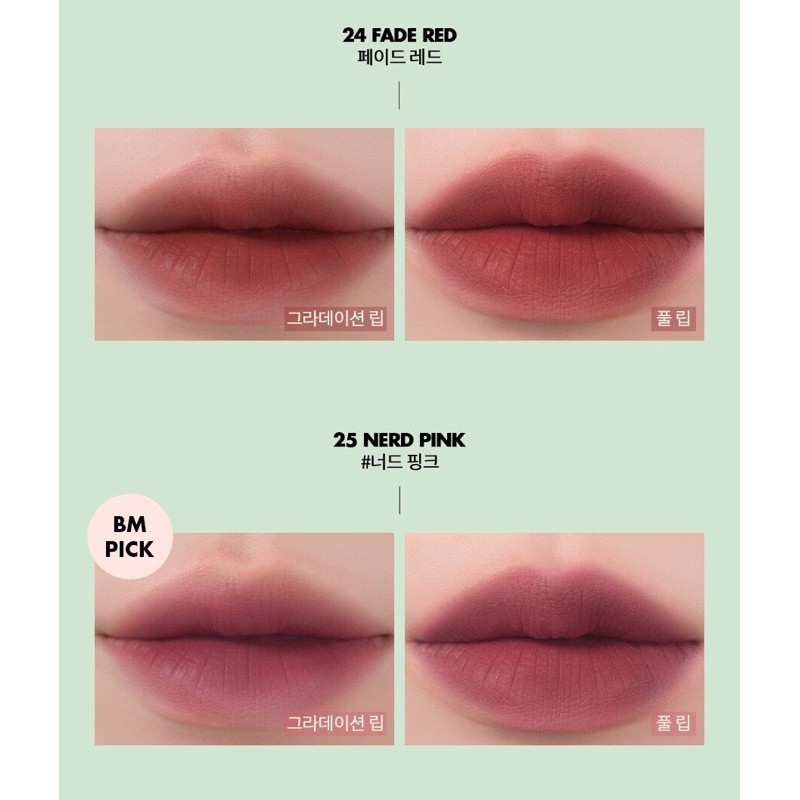 [2021 S/S New Color][Vintage Filter Series] Son Kem Lì, Lên Màu Chuẩn, Mịn Môi Romand Zero Velvet Tint 5.5g