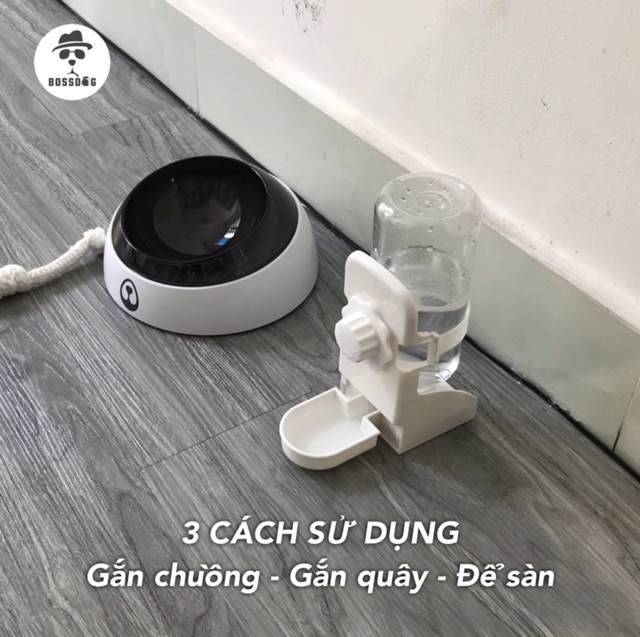 Bình nước gắn chuồng cho chó cưng | BossDog