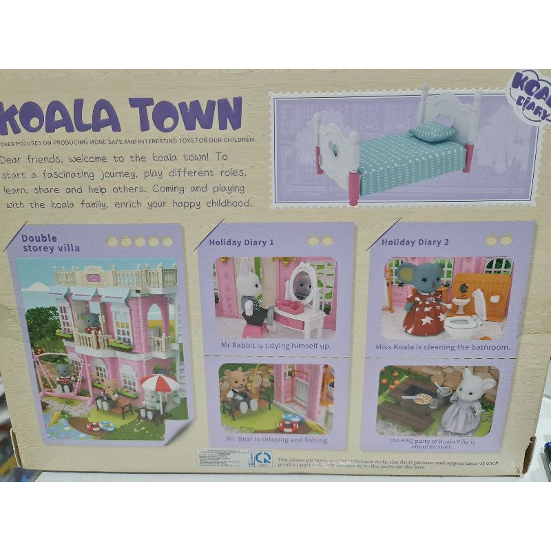 [Koala town] Nhà búp bê 2.5 tầng Koala- chủ đề biệt thự sân vườn 2 phòng (phòng ngủ, phòng tắm)