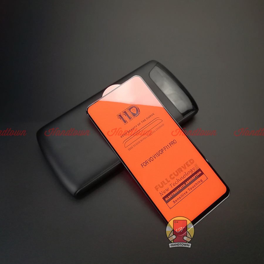 Kính Cường Lực 11D Vivo V15 / Oppo F11 Pro Full Màn Đen MIETUBL