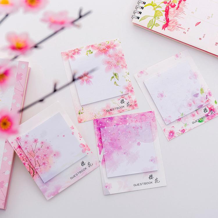 Cherry Blossoms
Stickers Sticky Notes
Small Fresh Note Book