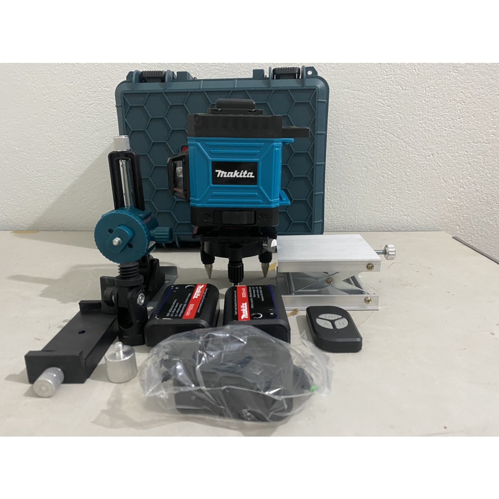 Mẫu mới: Máy cân bằng laser 12 tia Makita 2pin sắc nét có đèn báo rung lượng pin.