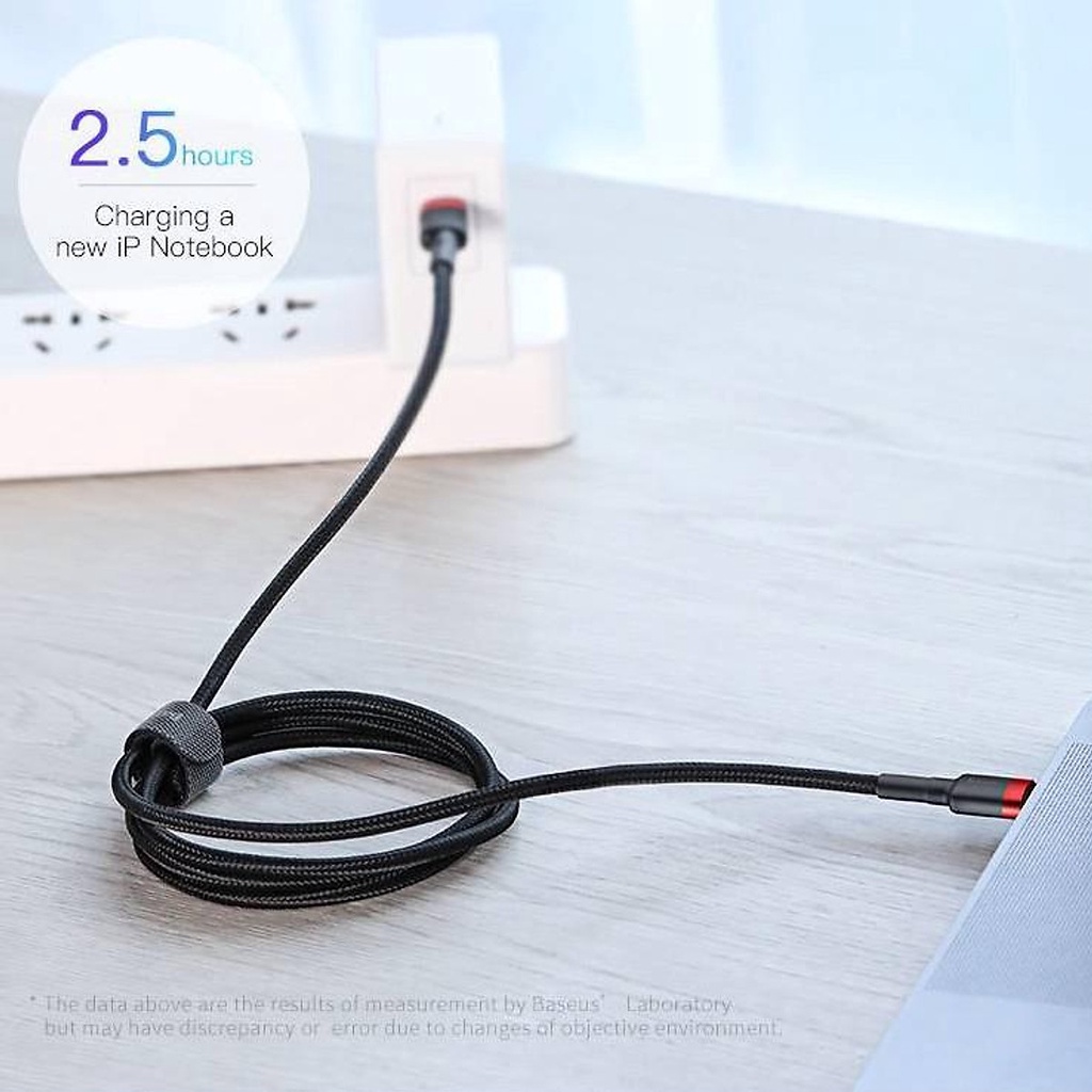 Dây sạc dù Baseus Cafule C to C PD QC3.0 Quick Charge cho Smartphone/ Tablet / Macbook/ Laptop