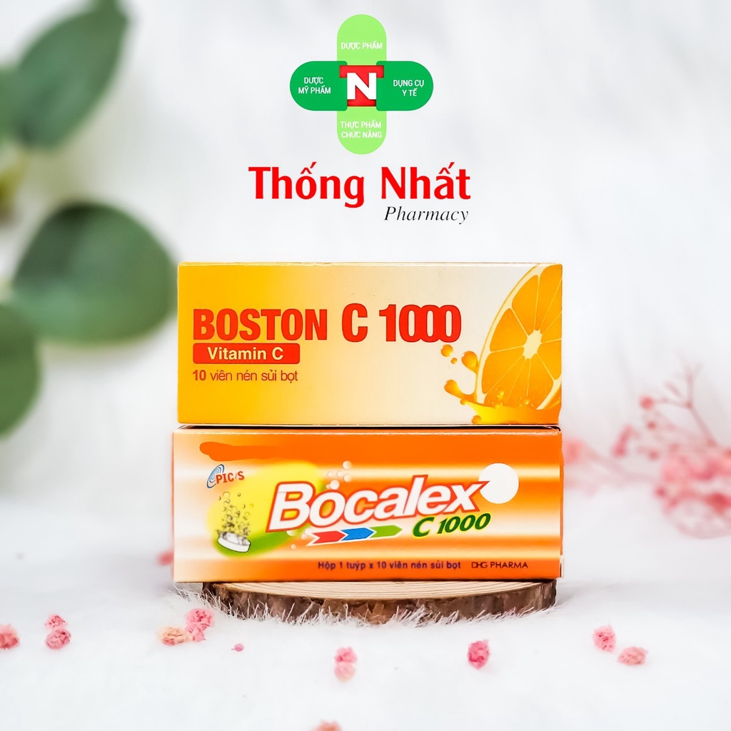 Viên sủi vitamin C tăng sức đề kháng DHG Pharma Bocalex C 1000 mg 10 viên