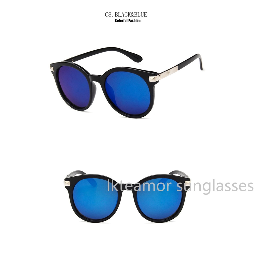 Kính mát gọng tròn màu sắc ngọt ngào phong cách cổ điển