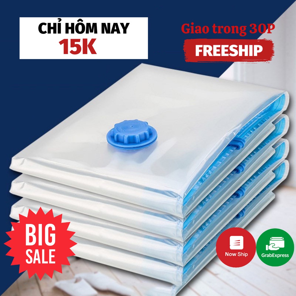 Túi Hút Chân Không Túi Nén Chân Đựng Quần Áo Chăn Màn Tiết Kiệm Không Gian NOBITA OFFICIAL