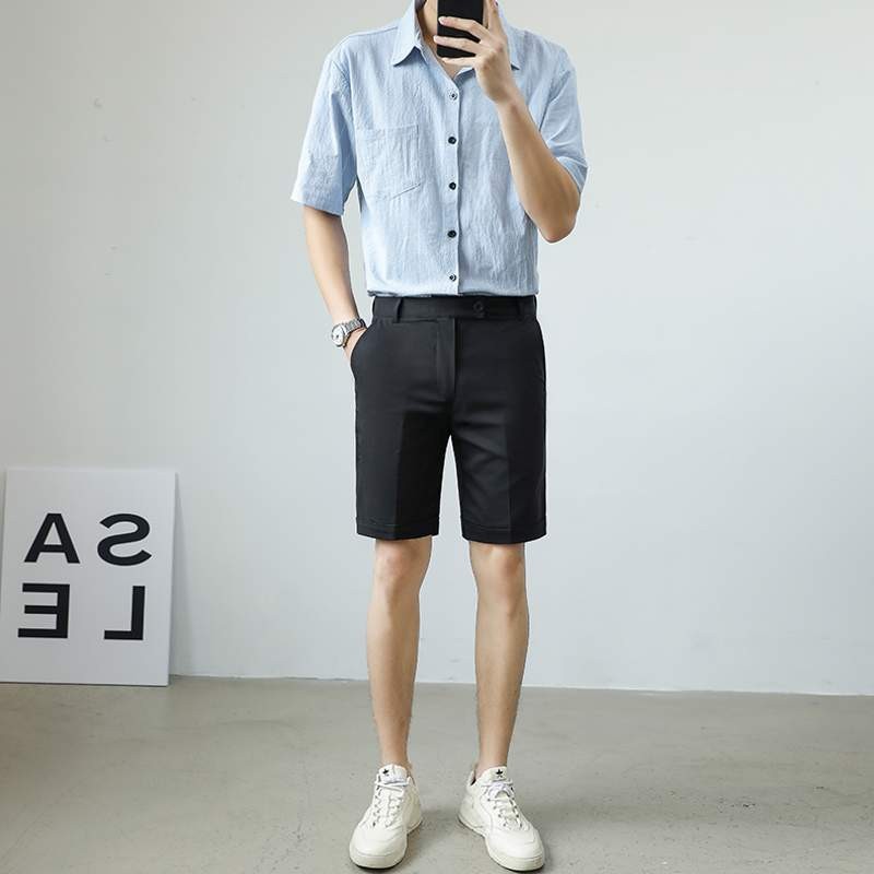 Quần sooc nam hàn quốc, vải âu chính phẩm (HOTTREND 2020) quần ngắn, dáng âu sang trọng | BigBuy360 - bigbuy360.vn