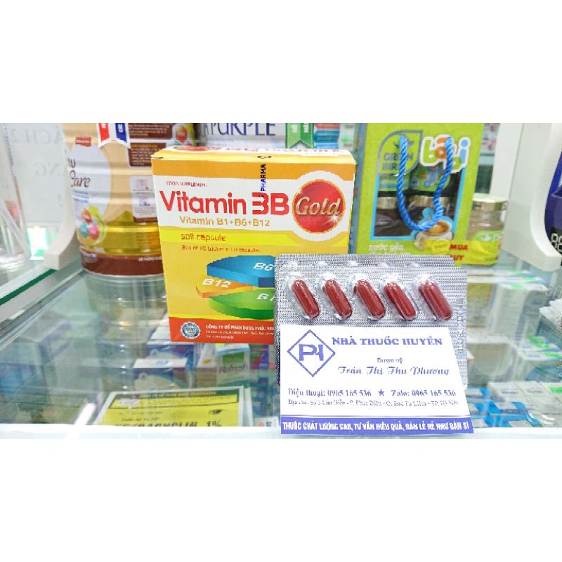 Viên uống 3B Gold bồi bổ cơ thể bổ thần kinh hộp 100 viên