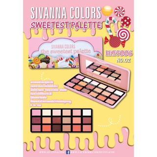 Phấn mắt Sivanna Colors Sweetest Palette