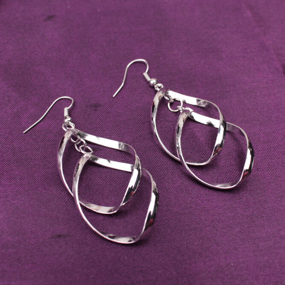 Đôi khuyên tai hợp kim thiết kế độc đáo thời trang cho nữ