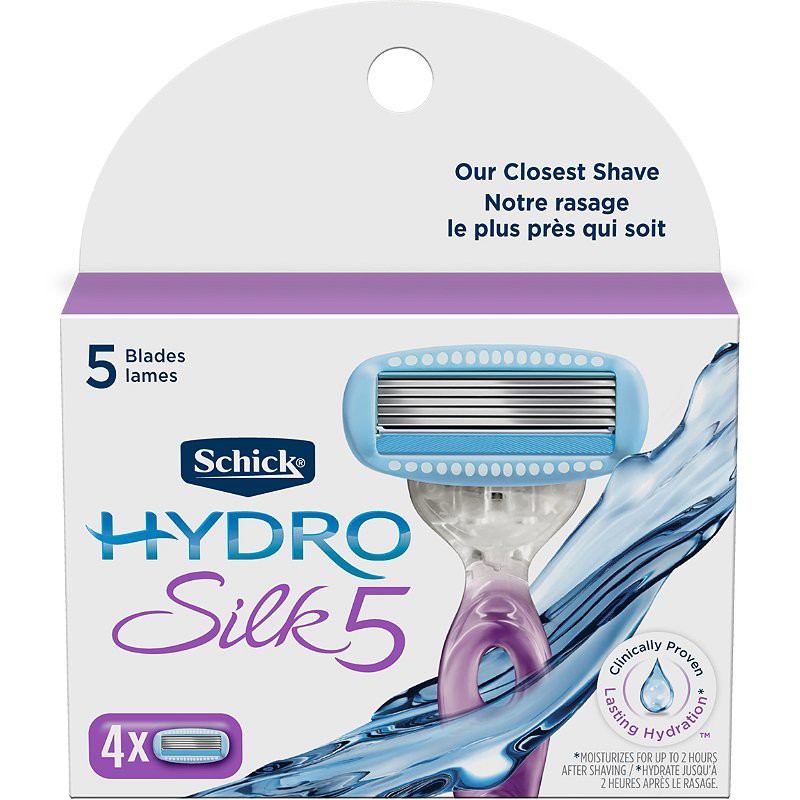 Dao cạo lông _ Bikini- cho nữ Schick Hydro Silk TrimStyle Hydrating Razor &amp; Bikini Trimmer ( gồm 1 cán 5 đầu thay thế)