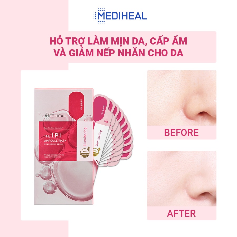 Mặt Nạ Dưỡng Trắng Sáng, Tái Tạo, Săn Chắc Da Mediheal Ampoule Mask 25ml