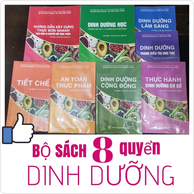 Sách - Trọn bộ 8 quyển sách Dinh dưỡng