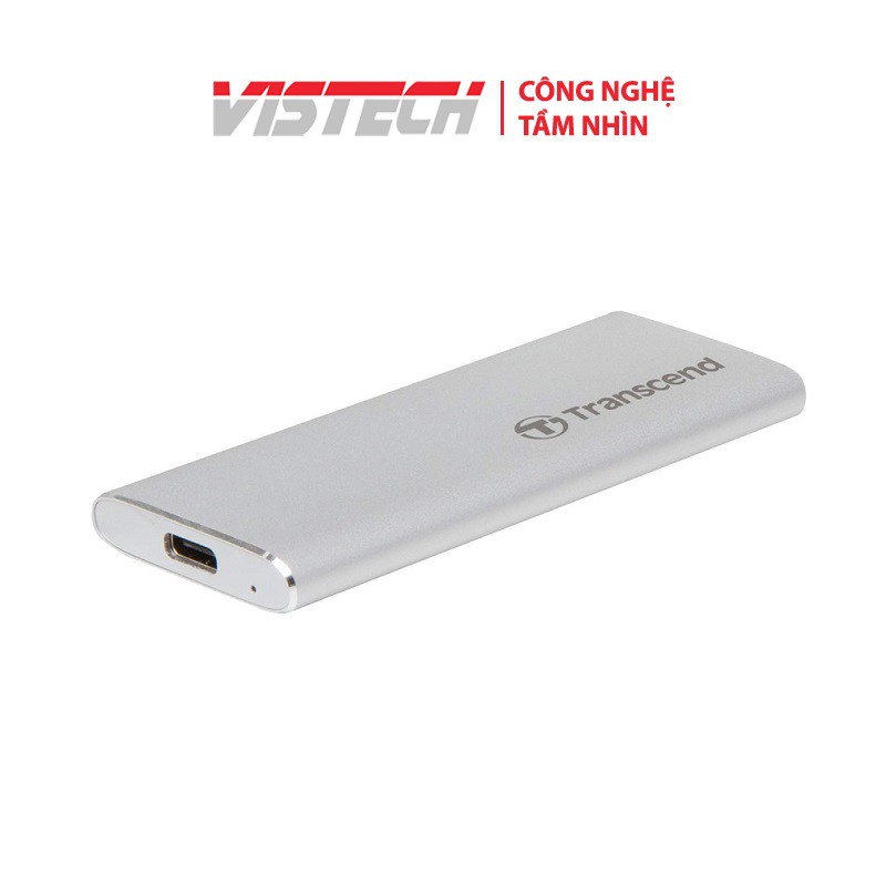 Ổ cứng di động SSD Transcend ESD240C 2.5" USB Type C - (màu Bạc)