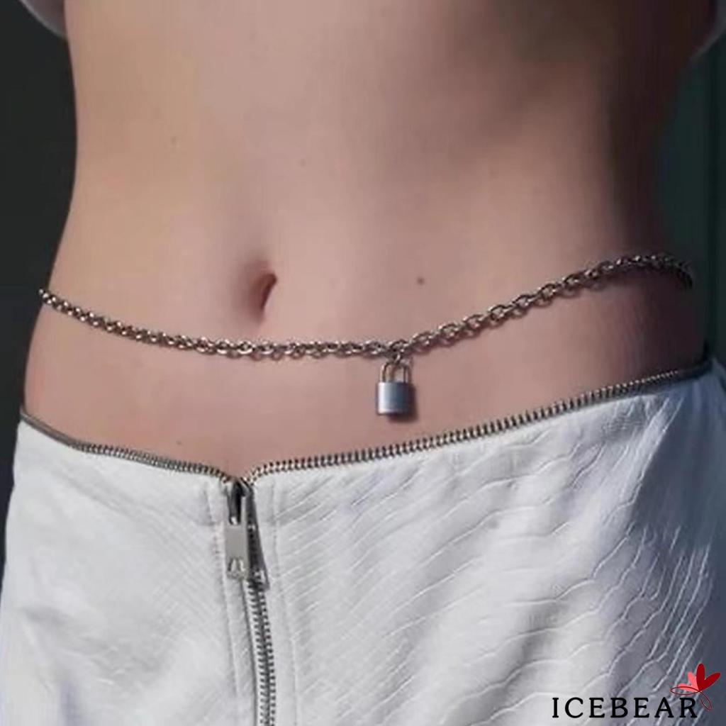 Dây Xích Đeo Thắt Lưng Có Khóa Phong Cách Punk Hiphop Thời Trang Nữ